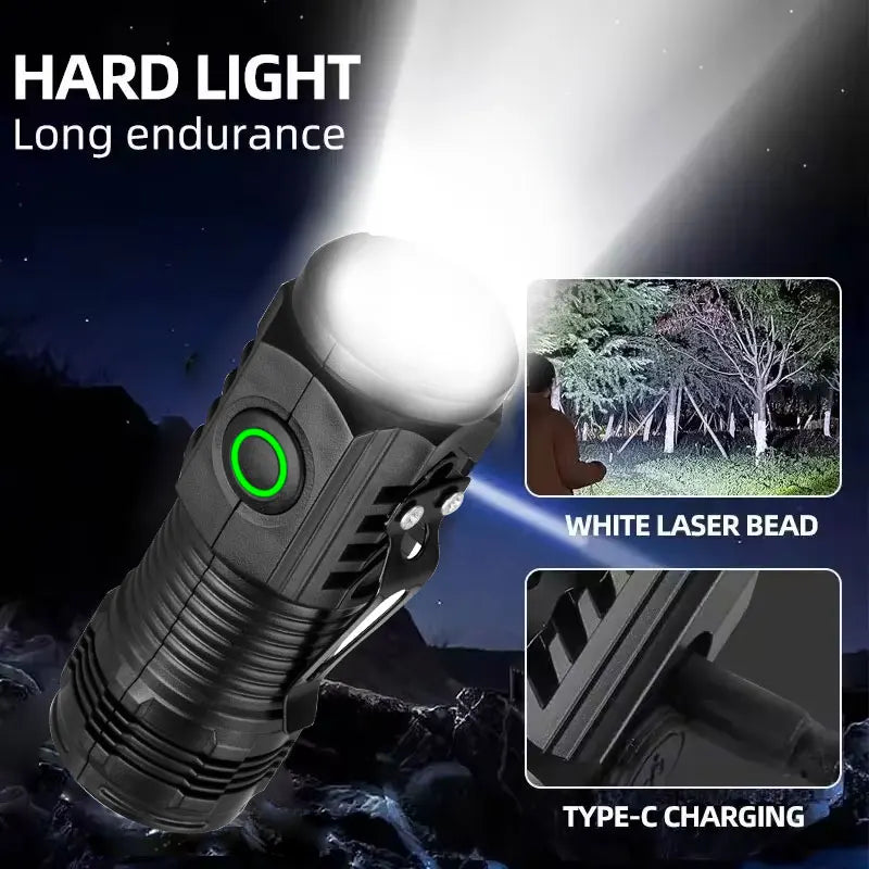 ESMARTER 3-Core Mini Tactical LED Flashlight – Rechargeable