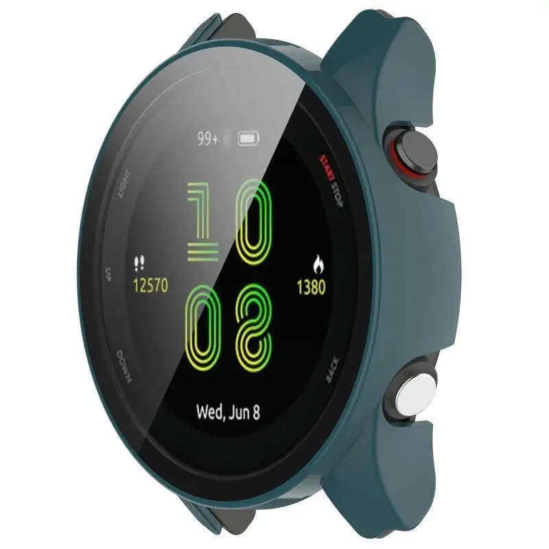 652F Tempered Glass One-piece for Shell Screen Protector for Case for Smart Watch Bumper Cover Protective Film for GarminFore Zpaxo