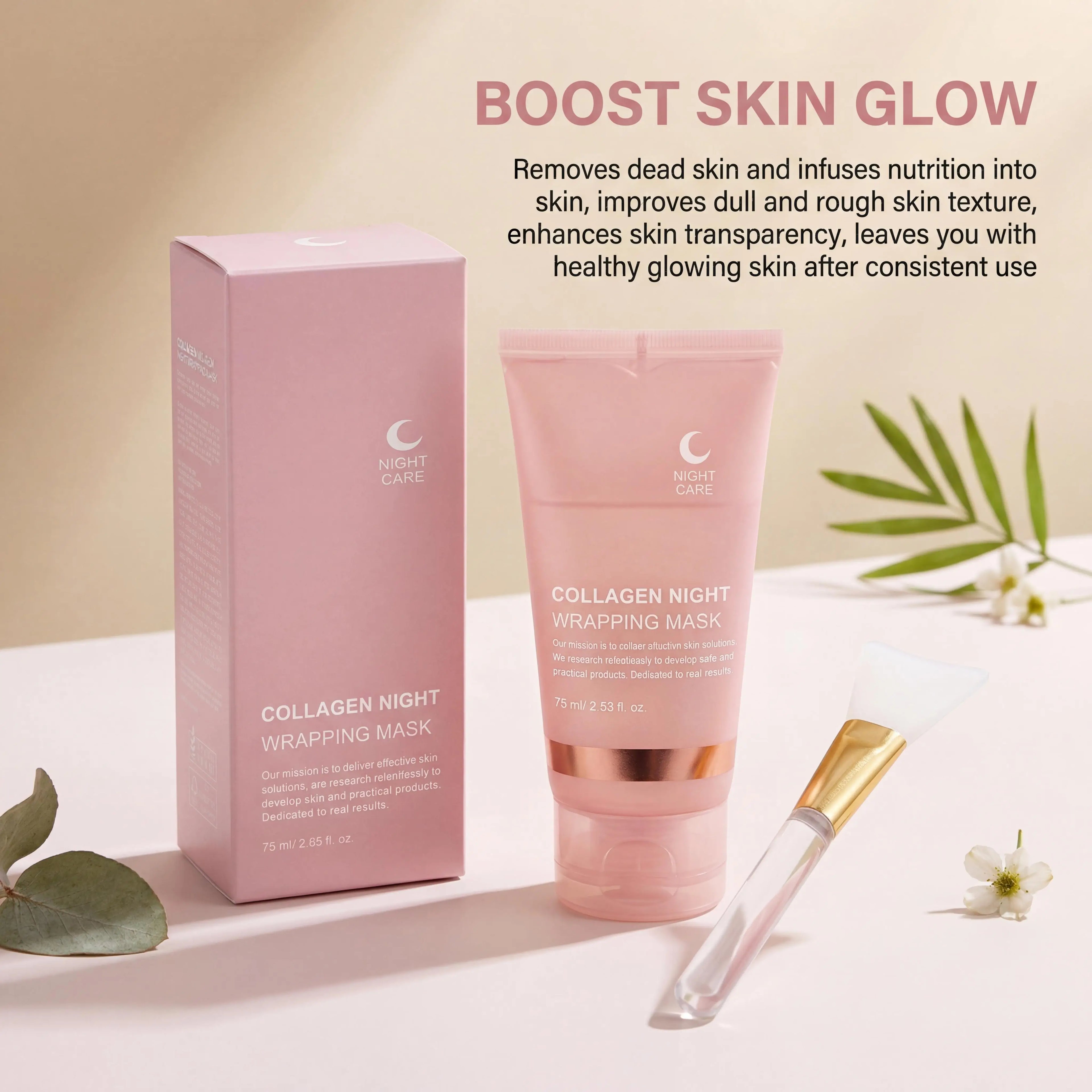 Collagen Peel-Off Facial Mask – Hydrating Night Skincare Set Peel-Off Face Mask Zpaxo