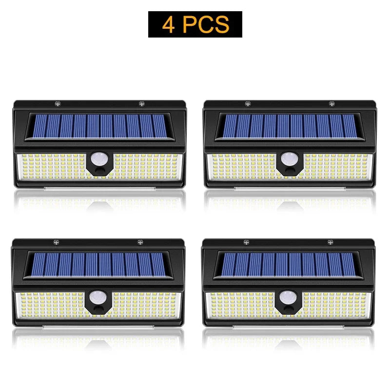 Outdoor Solar Lamp with Motion Detector 4 Modes Waterproof 190Led Solar Light for Courtyard Zpaxo 4PCS China Mainland
