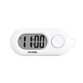 Key Display Digital Electronic Clock Keychain Oval Watch Table Time Zpaxo white
