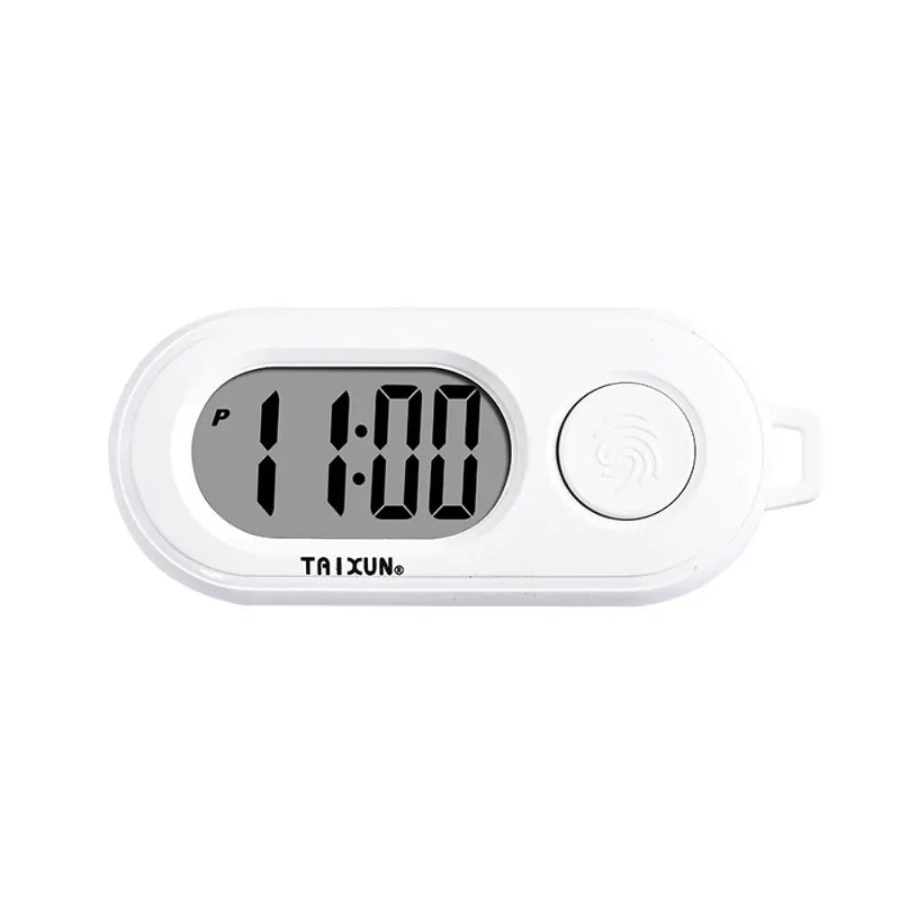Key Display Digital Electronic Clock Keychain Oval Watch Table Time
