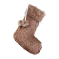 Faux Furs Holiday Hanging Sock Elegant Designs Fireplaces Mantels