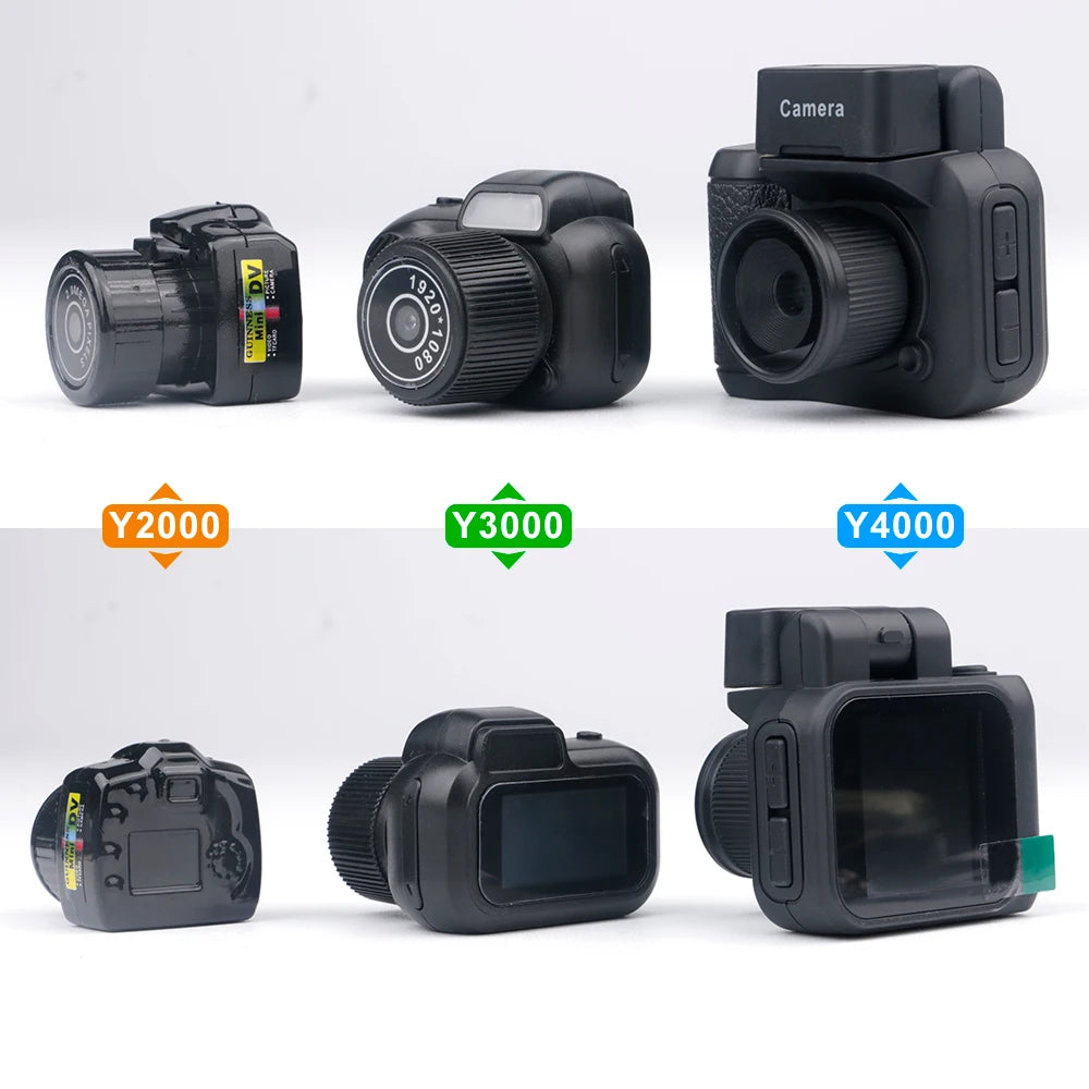 Y4000 Monoreflexes Style Mini Camera With Flash Lamp And Battery Dock Portable Video Recorder DV 1080P With LCD Screen Y3000 Zpaxo