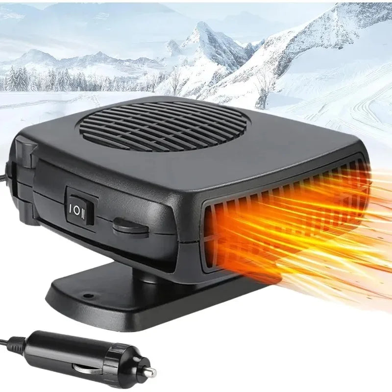 2-in-1 Car Heater Fan 12V 24V – Windshield Defroster & Defogger