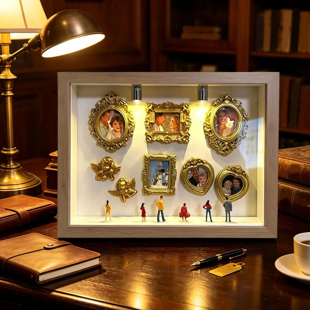 Museum Silhouette Box Handmade Desktop Decoration Miniature Photo