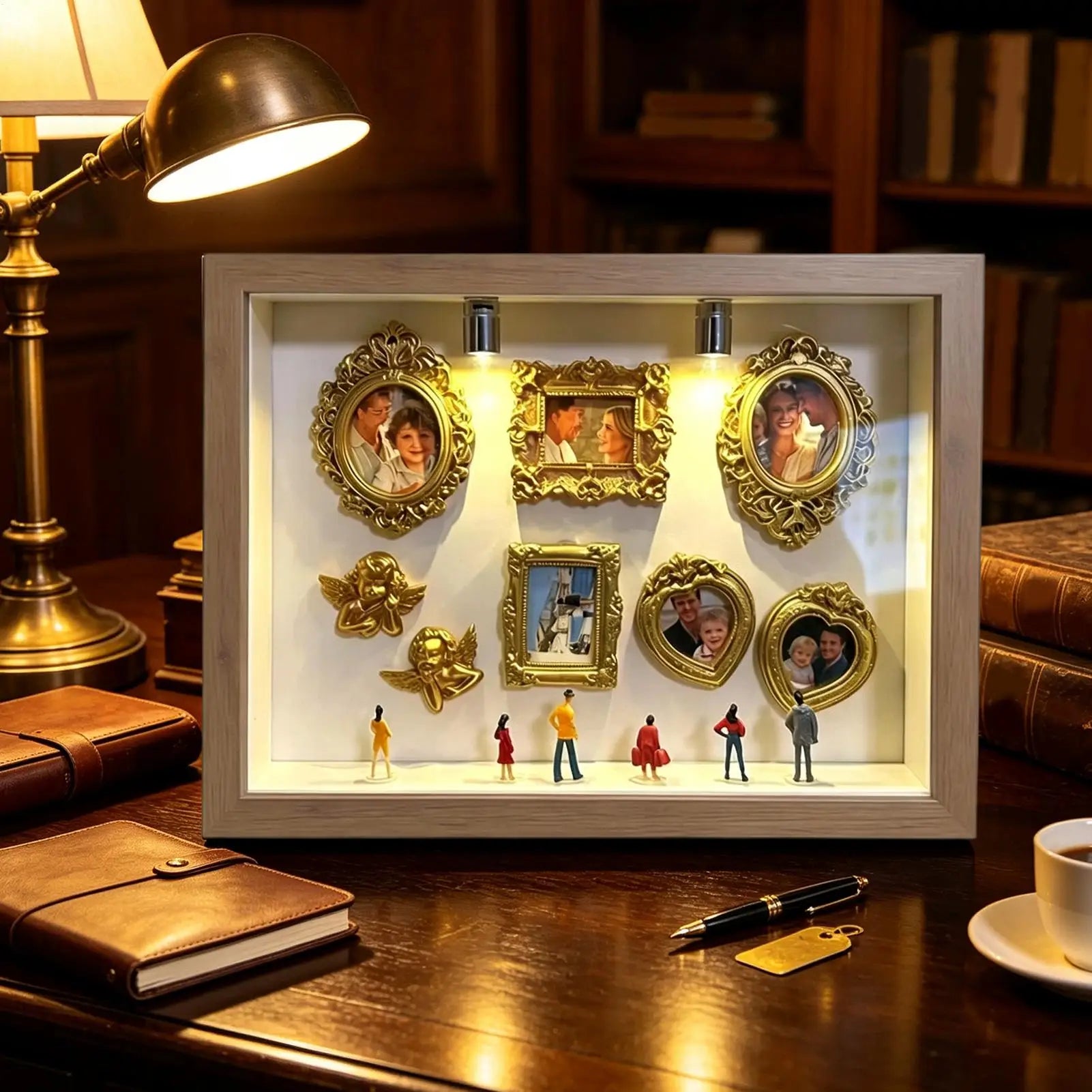 Museum Silhouette Box Handmade Desktop Decoration Miniature Photo