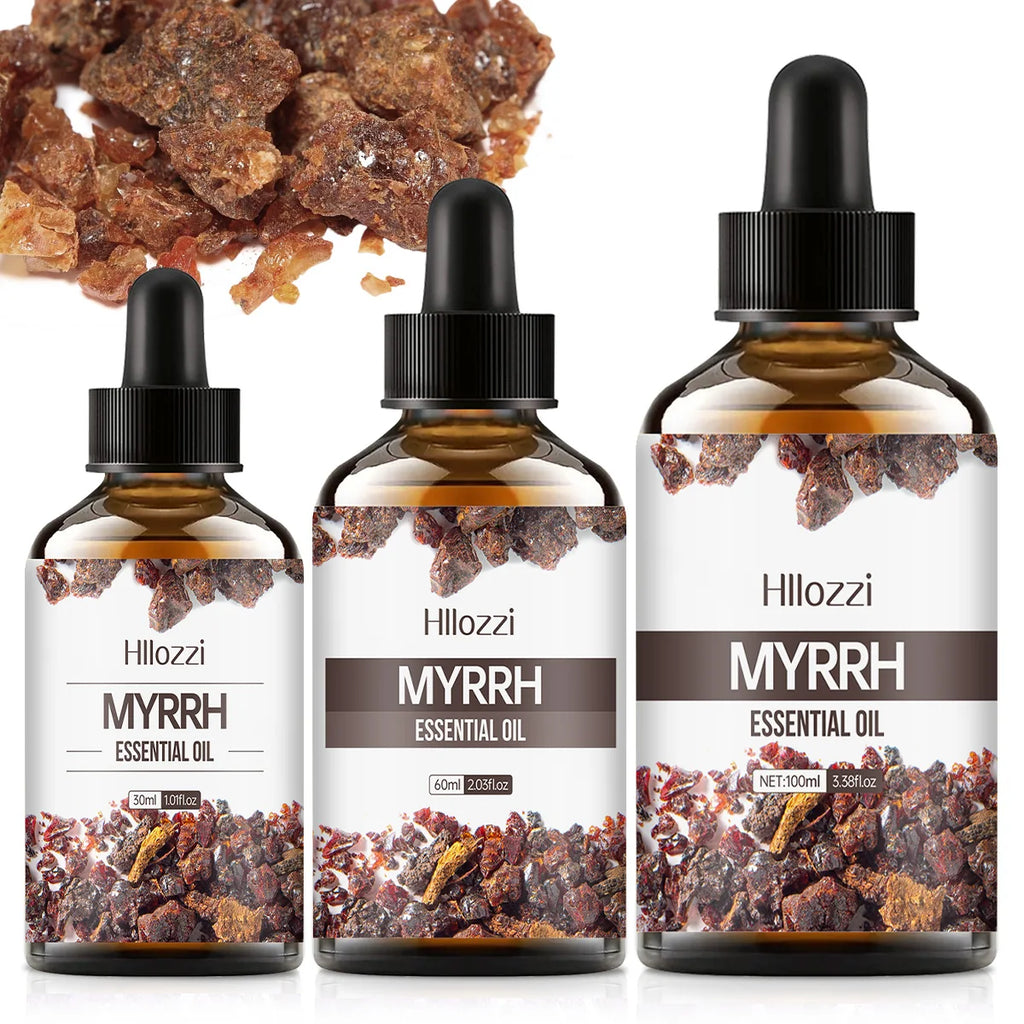 MYRRH ESSENTIAL OIL a high-quality moisturizing nourishing massage oil with a refreshing scent, suitable for all skin types Zpaxo