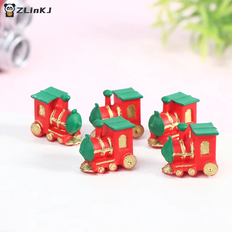 ▶1Pc 1:12 Dollhouse Miniature Mini Small Train Model Decor Accessories Toys Zpaxo