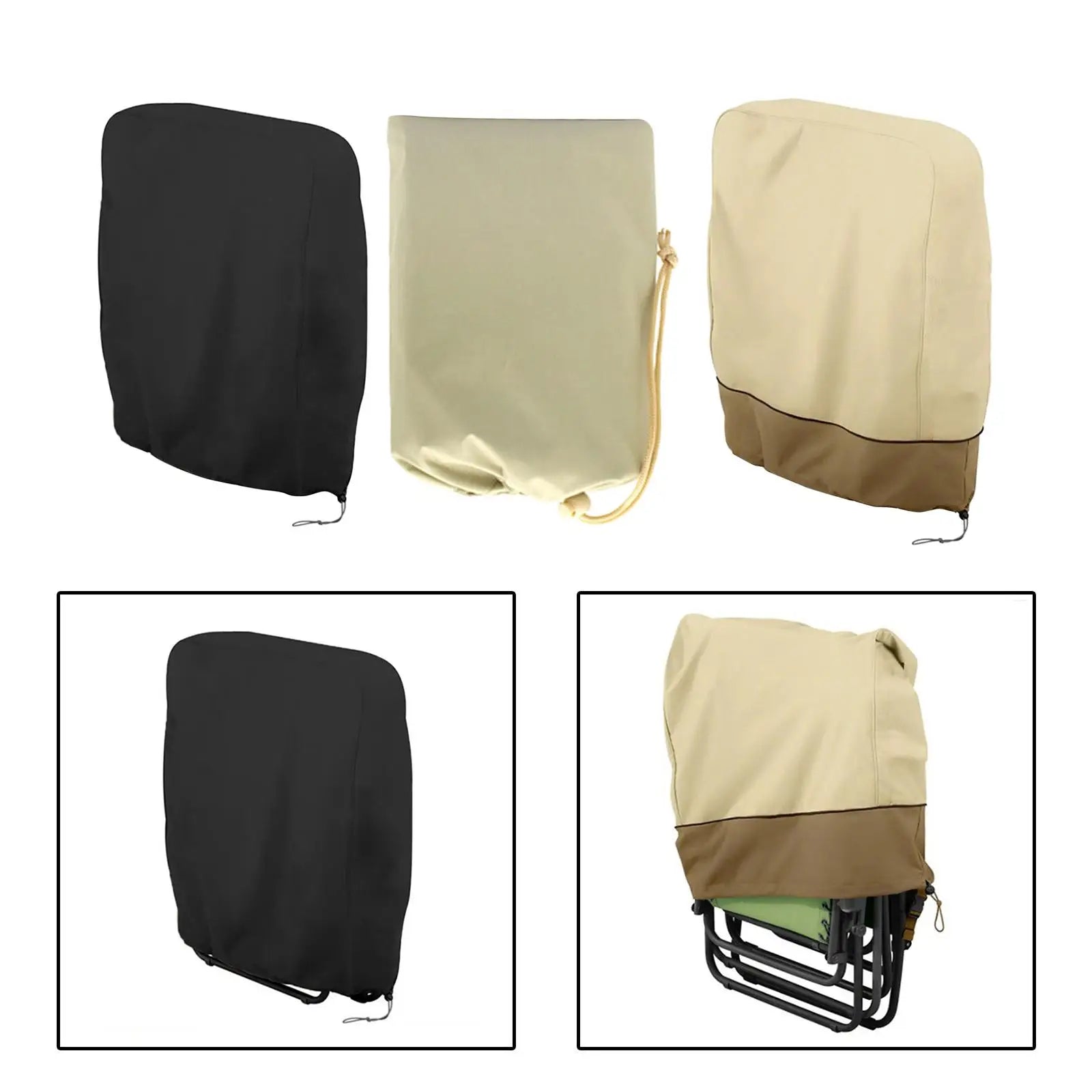 Folding Chair Cover Anti Gravity Chair Cover Sun Protection Waterproof Patio Chair Cover for Lawn Outdoor Home Garage Yard Zpaxo