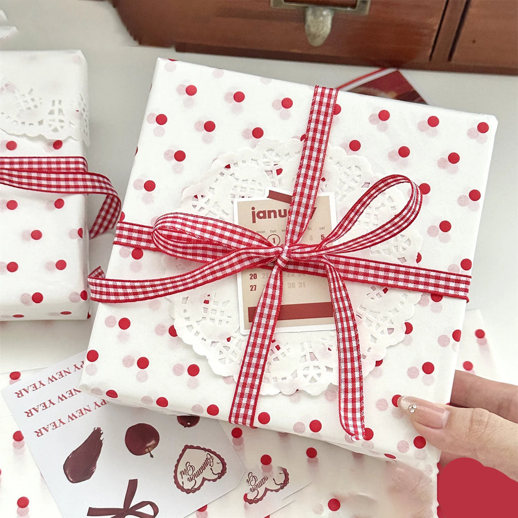 10-Pack Polka Dot Pearl Gift & Bouquet Wrapping Paper Sheets Gift Wrapping Paper Zpaxo