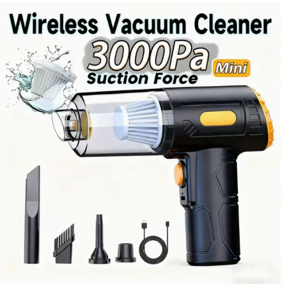 Powerful Suction Wireless Vacuum Cleaner Wet & Dry TYPE-C Fast Charge Mini Vacuum Cleaner Lightweight Durable Construction Zpaxo