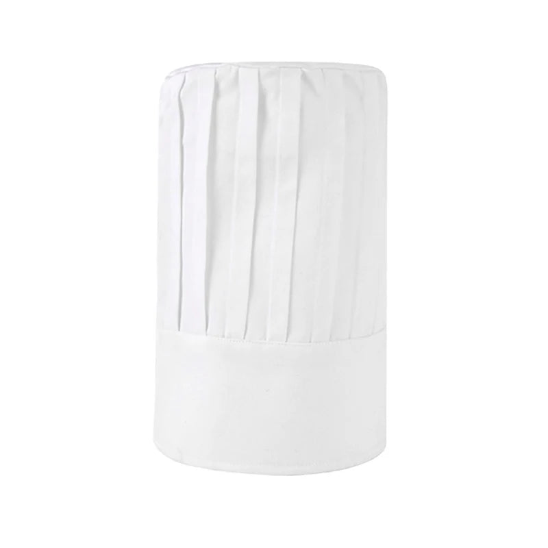 High22/29cm Cook Cap White Chef Hat Waiter Waitress Kitchen Work Hat Hotel Restaurant Canteen Bakery Baker Household Cooking Cap Zpaxo WHITE One Size