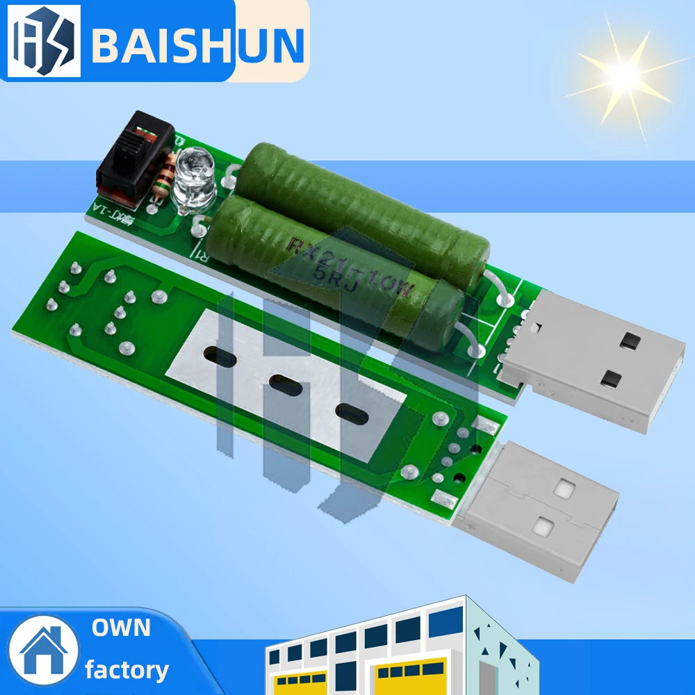 Compact Digital USB Discharge Tester Current Voltage Meter 1A 2A Zpaxo Default Title
