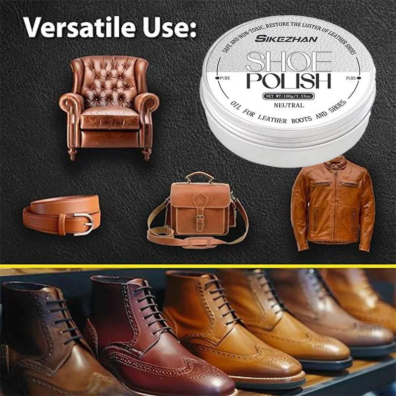 Finest Quality Universal Leather Shoe Polish Cream,Cleane &Waterproofer, for Men Women Sports Shoes,Boots Refurbishing Wax Zpaxo