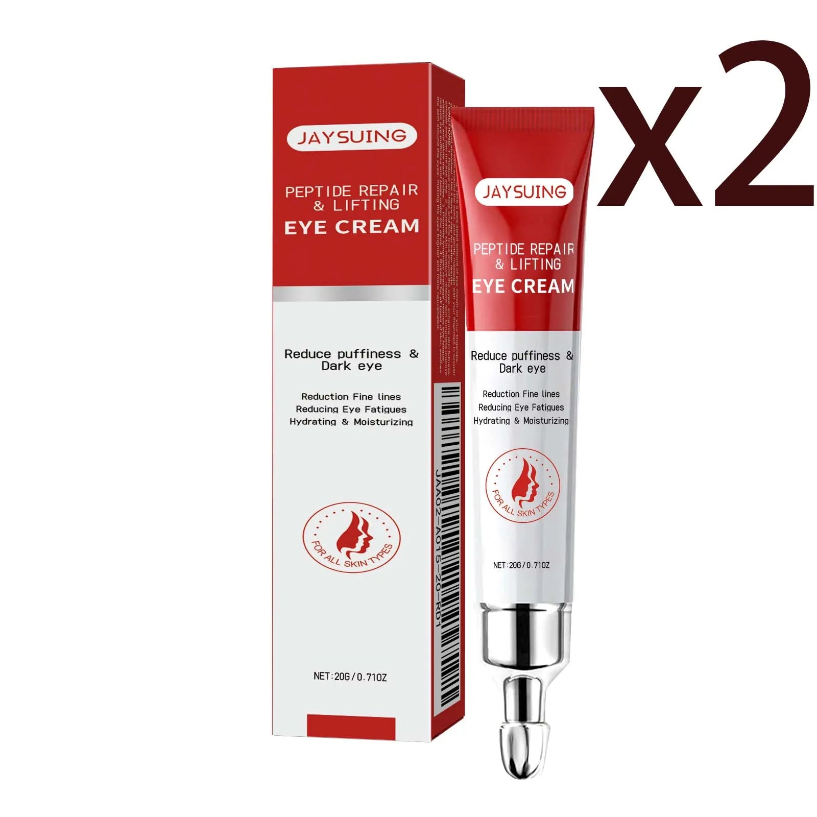 Peptide Eye Cream – Dark Circles, Bags & Firming | Jaysuing Peptide Eye Cream Zpaxo 2x20g 20g