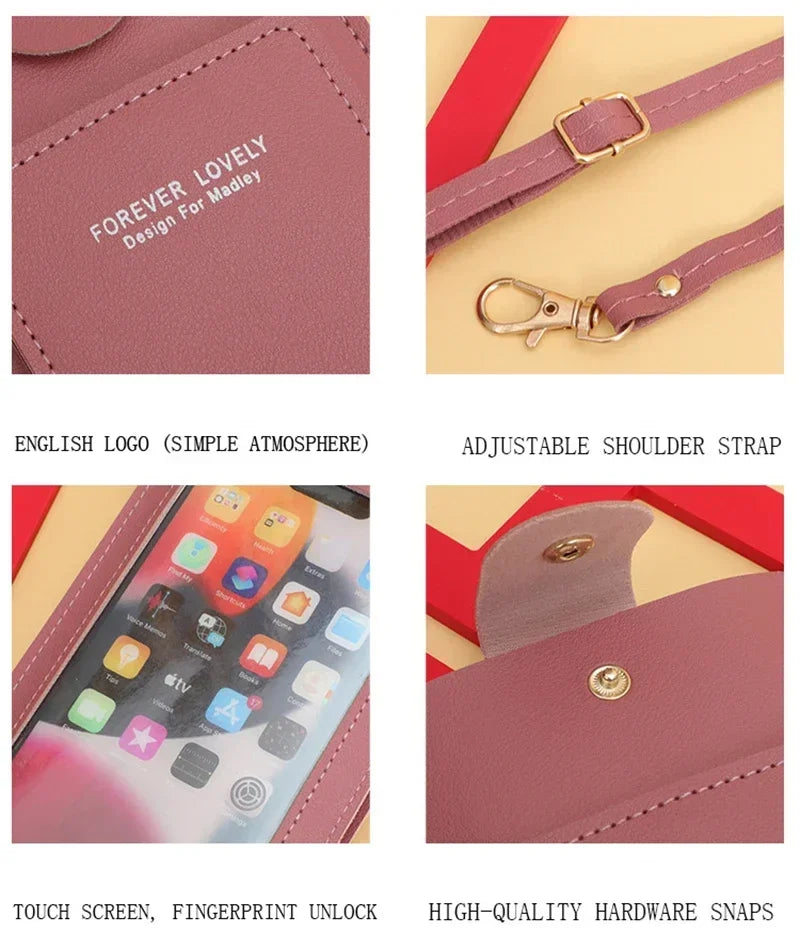 Leisure Fashion Cellphone Bag Screen-touch Design Crossbody Shoulder