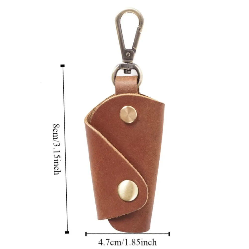 Leather Mini Key Bag Luxury Minimalist Men Car Pouch Multifunctional Zpaxo