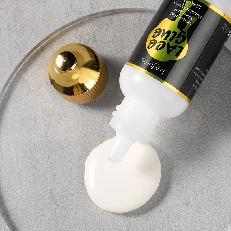 38ml Lace Glue Gel for Wig Stalling,Strong Hold Quick Dry Wig Hair Adhesive,Unisex Waterproof Wig Lace Glue for Hair Accessories Zpaxo 1pcs