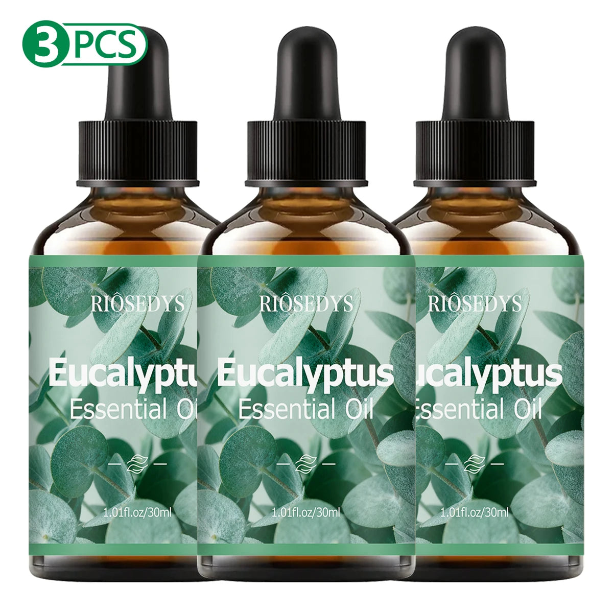 Eucalyptus Essential Oil Botanical Fragrance Nourishes Hair Provides Zpaxo Eucalyptus 3PCS 30ml Eucalyptus