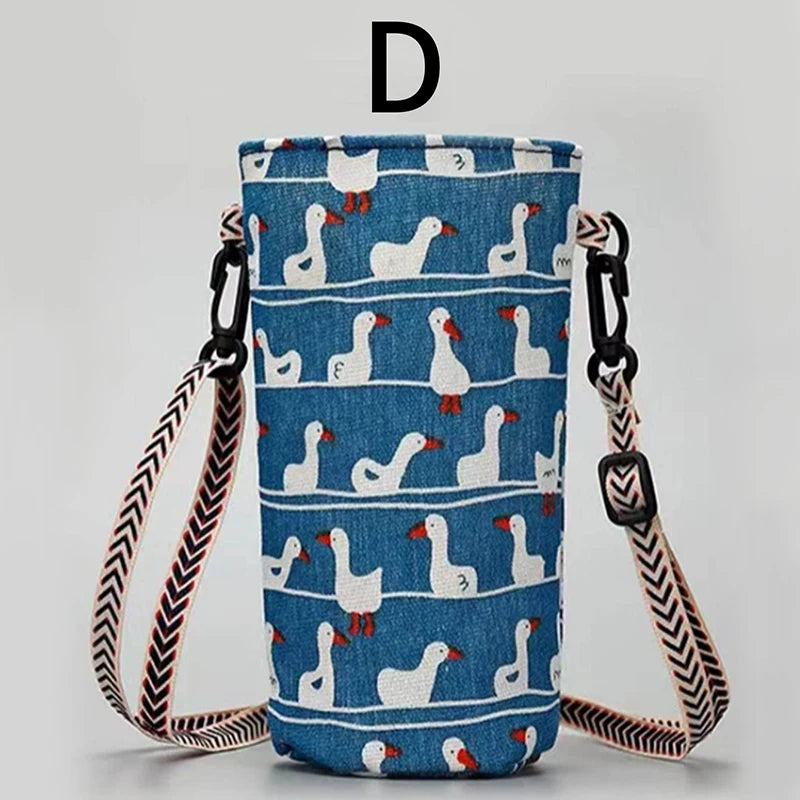 Portable Water Bottle Bag Insulated Crossbody Water Bottle Carrier Bag Holders Travel Sports Camping Zpaxo J24012025-D