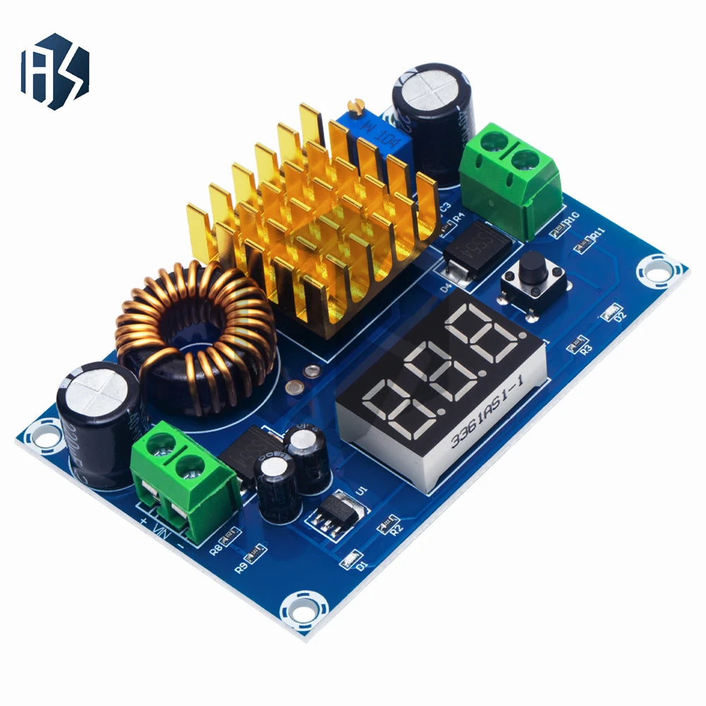 XH-M411 Solar Power Boost Converter: 3-35V Input to 5-45V Adjustable Output with Digital Voltmeter Zpaxo
