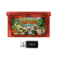 5000 in 1 Retro Games Cartridge New SCFW V2.0 GBA Flash Card with 8G TF Card RTC Flash for GBA/GBA SP/NDS Handheld Game Console Zpaxo Red No 8G