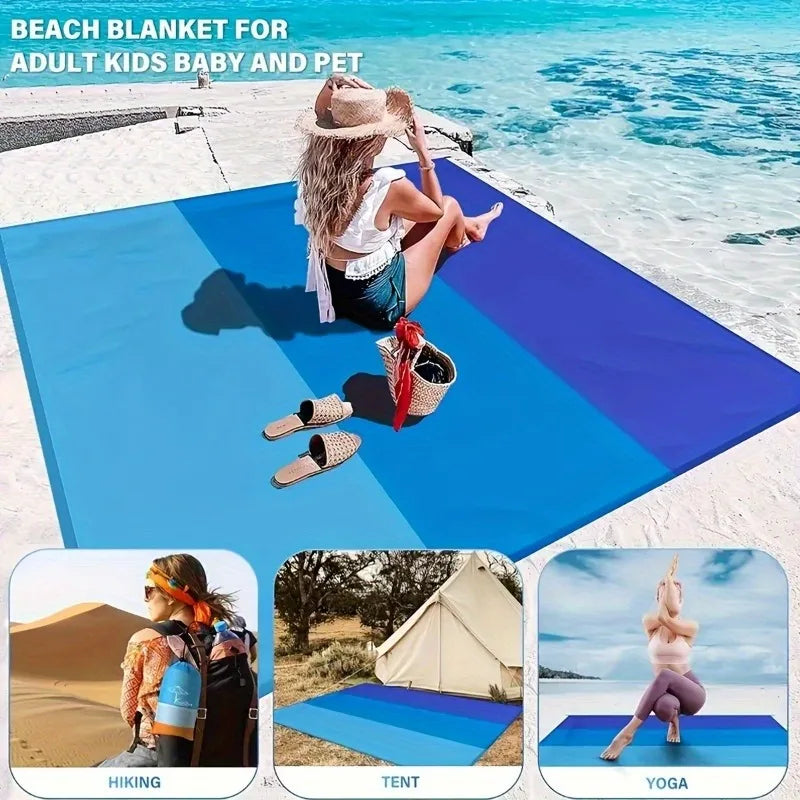 Extra Large Beach Mat 1-3 Adults Quick-dry Outdoor Placemat Perfect