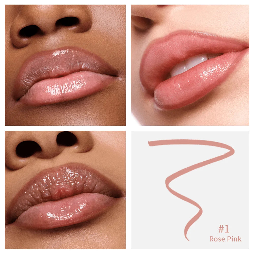 Waterproof Lip Liner Peel Off Tattoo Lipgloss Waterproof Long Lasting Matte Lip Tint Brown Contour Tear-off Lips Stain Cosmetic Zpaxo