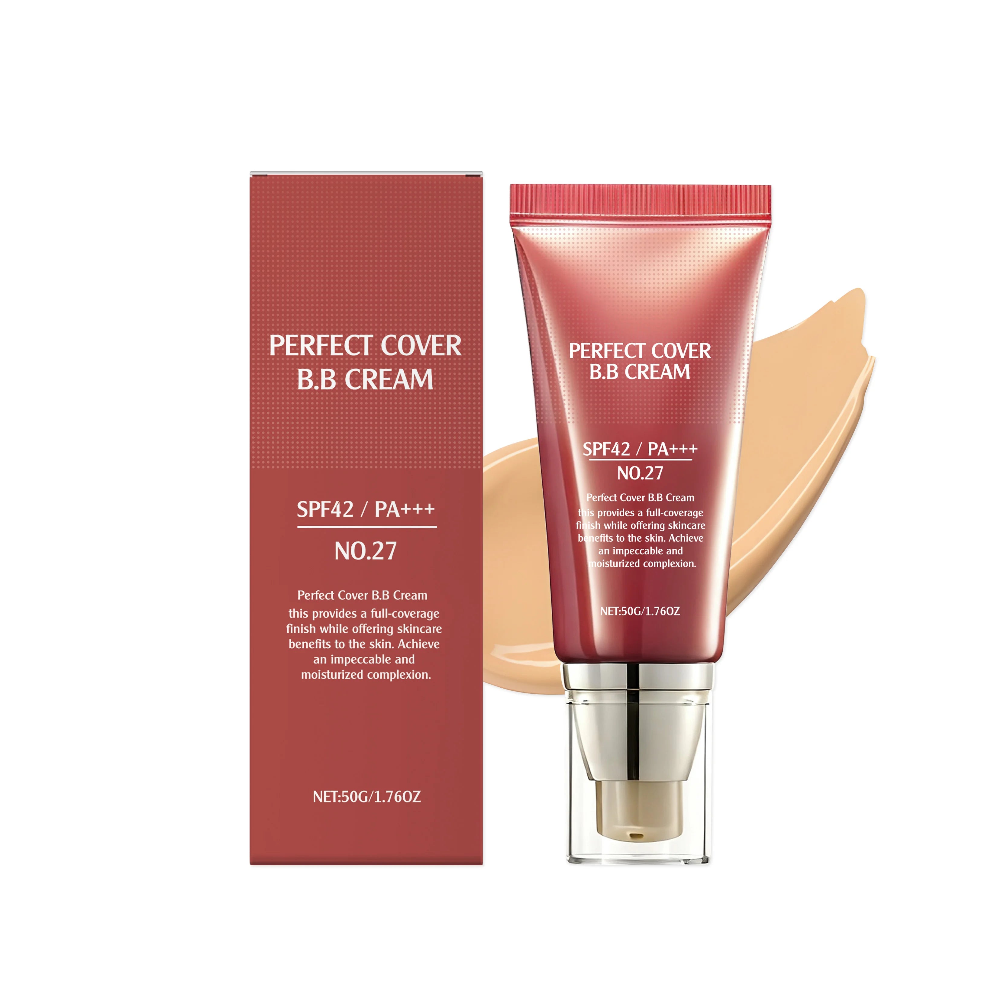 Perfect Cover BB Cream – Full Coverage, Oil Control & Brightening BB Cream Concealer Zpaxo Skin Color