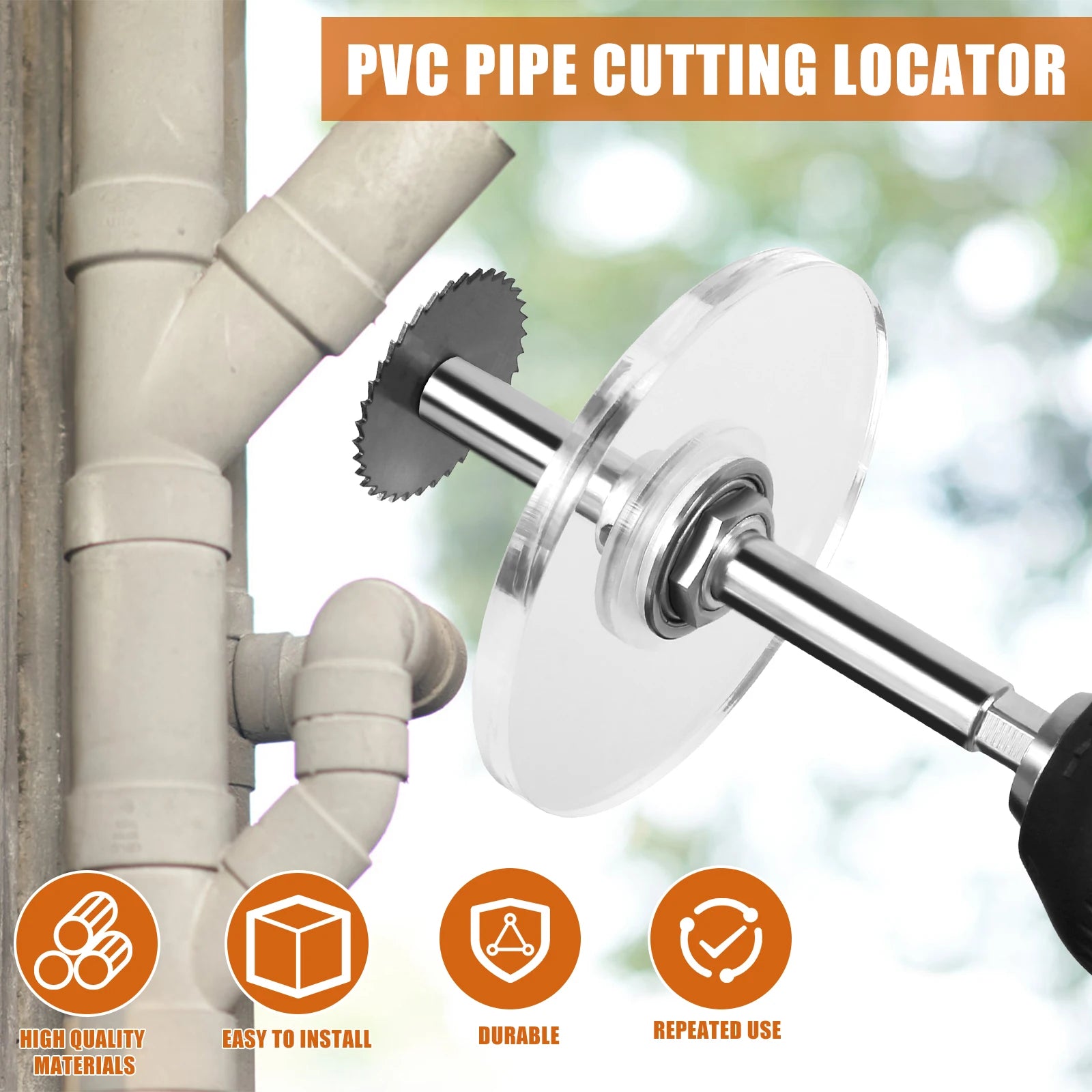 22-50 mm Circular Saw Blade Set & Pipe Cutting Positioner ABS Pipe Cutting Disc High Speed Steel Inside Plumbing Repairing Tools Zpaxo