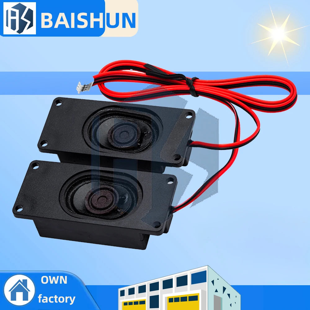 1pair 3070 Series 4 8 3W Rectangular Loudspeaker Portable Audio Zpaxo 8Ohm 3W