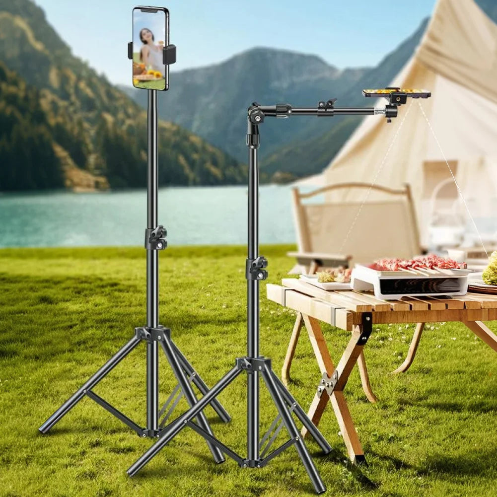 Multi-functional Phone Tripod Stand Horizontal Overhead Adjustable Zpaxo