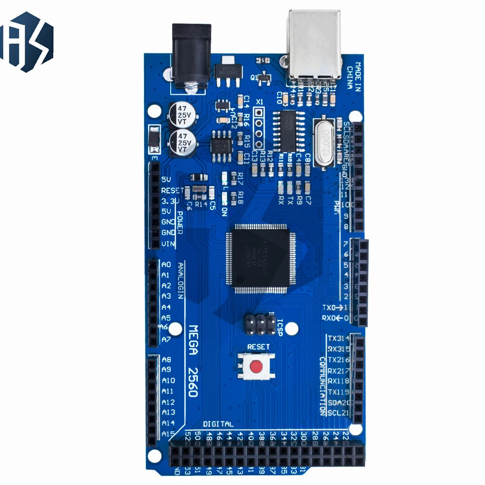 1PC Double-sided PCB Prototype Screw Terminal Shield Kit - Compatible with MEGA-2560 Series (ATMEGA16U2) Zpaxo