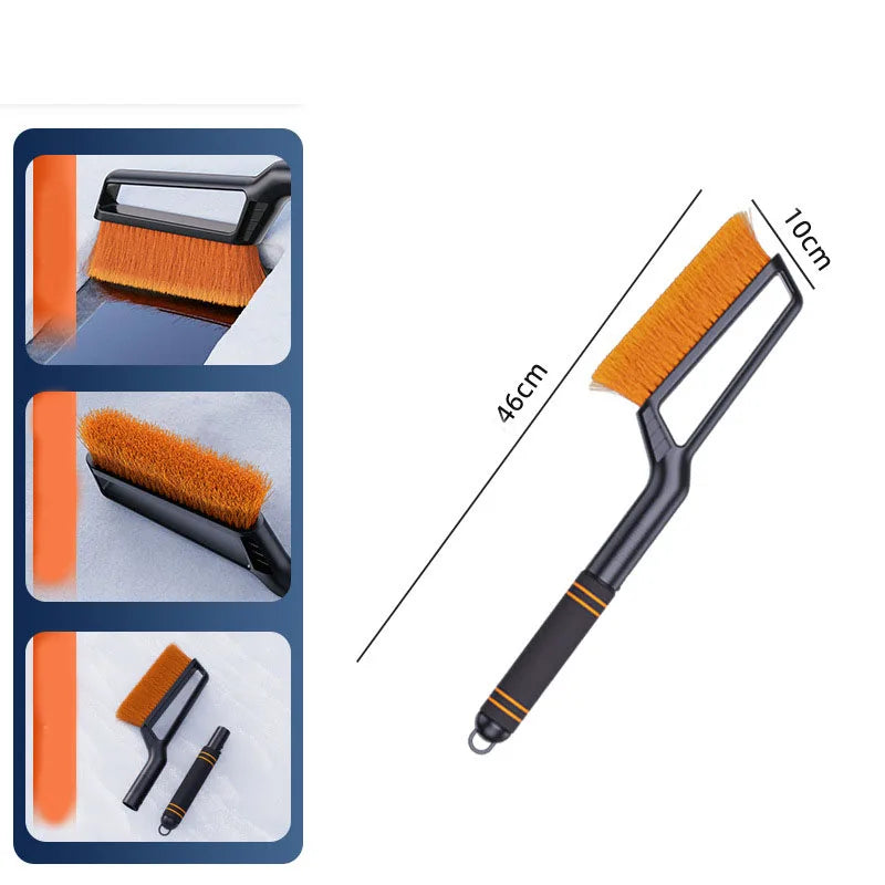 2 in 1 Multi-Functional Car Snow Removable Brush Winter Car Ice Shovel Extendable Ice Scraper Car Cleaning & Maintenance Tools Zpaxo color b