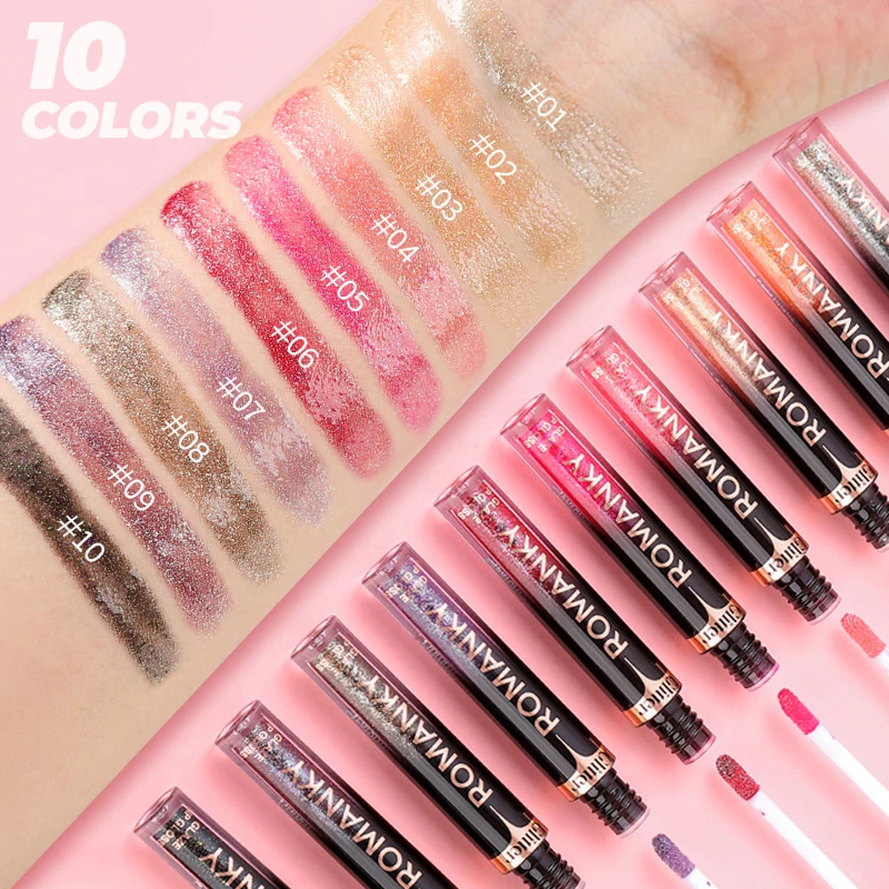 Lip Gloss Pearlescent Particles Shimmer Suitable Party Stage Zpaxo