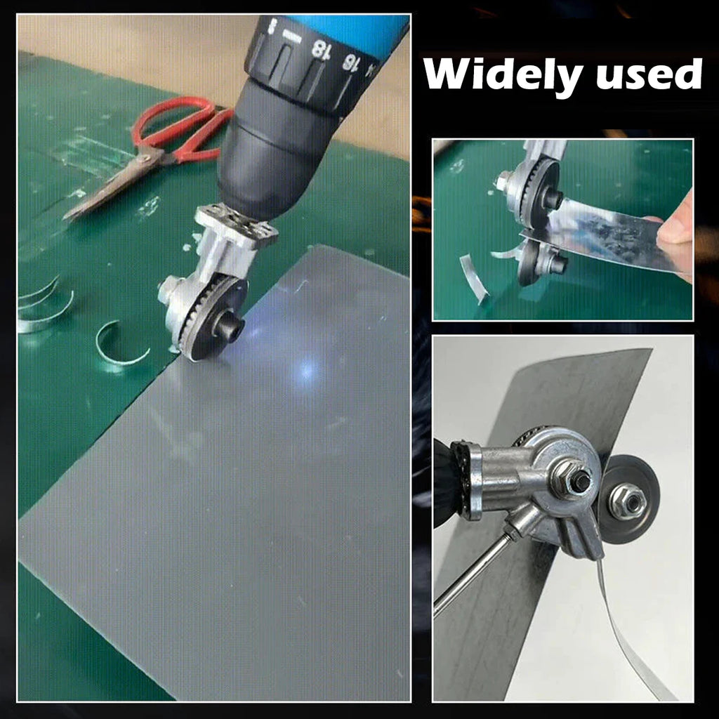 2pcs Electric Drill Cutter Metal Sheet Cutting Tool Cut Plate Punch Shears Drill Attachment for Metal Cutting Accessories 2023 Zpaxo