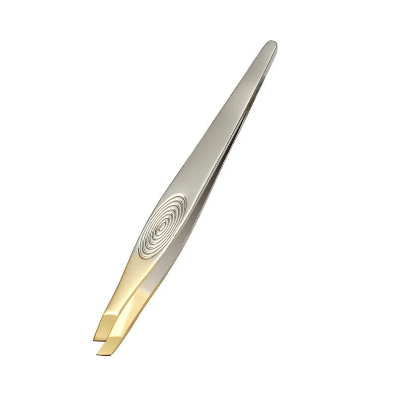 Eyebrow Tweezer Stainless Steel Beauty Clip Slant Tip Flat Trimming Zpaxo 3