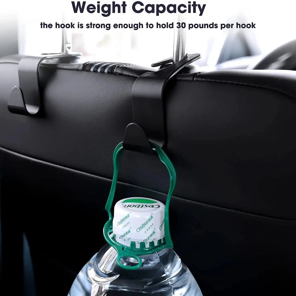 1 2 Hooks Bags Car Clips Front Seat Headrest Organizer Holder Auto