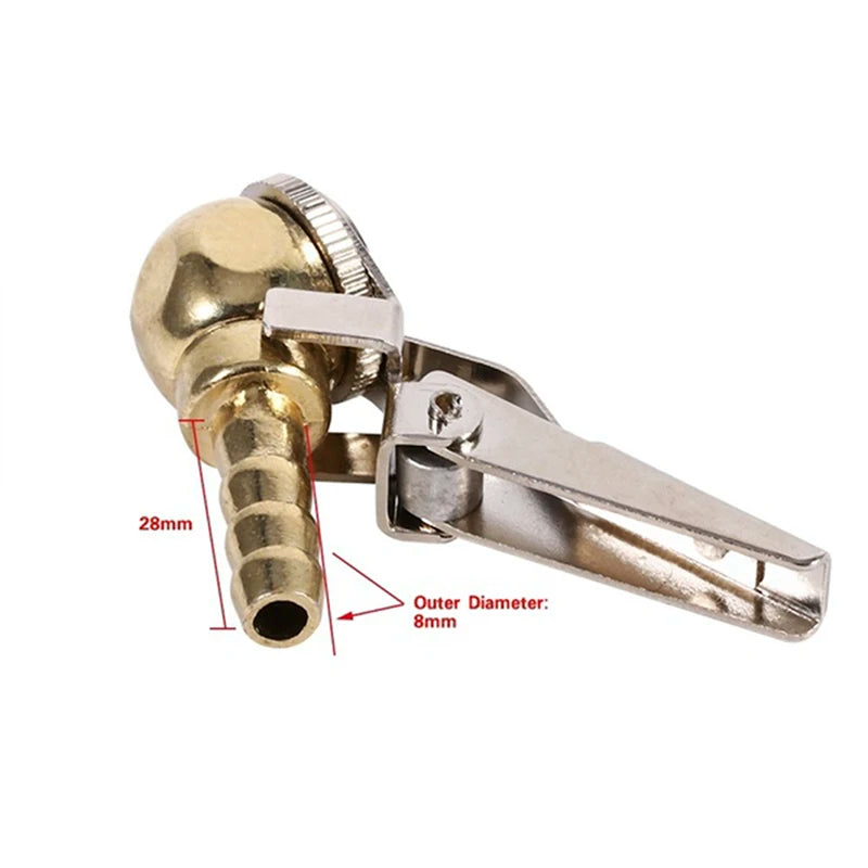Car Tire Air Chuck Inflator Pump Valve Connector Clip Portable