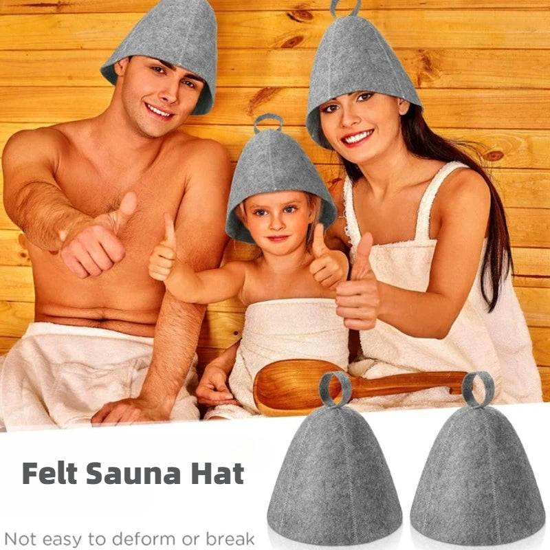 Felt Sauna Hat – Unisex Steam Room Cap for Men & Women Sauna Cap Zpaxo
