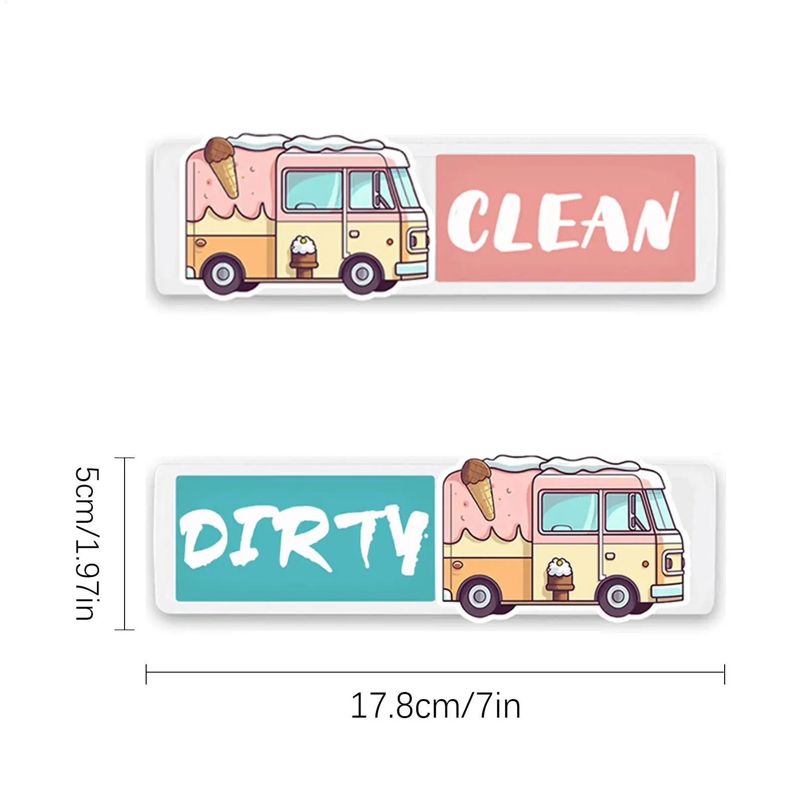 Dishwasher Sign Adhesive Non-scratch Cute Decor Clean-dirty Magnet