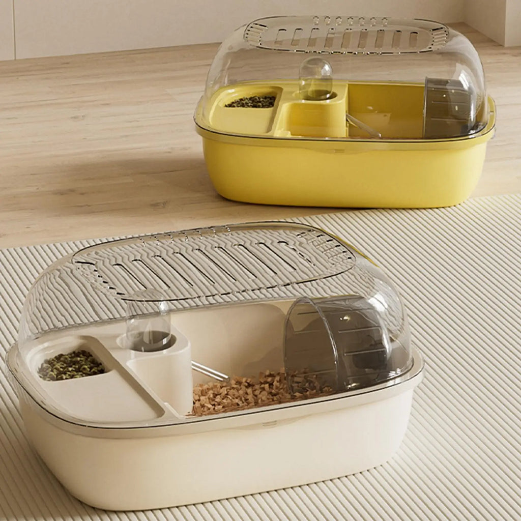 Hamster Cage Mouse Habitat Clear Acrylic Openable Portable Small