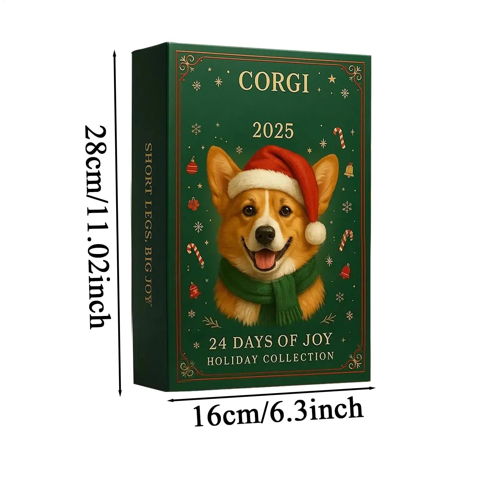 2D Acrylic Puppy Advent Calendar 24 Days Christmas Countdown 2025
