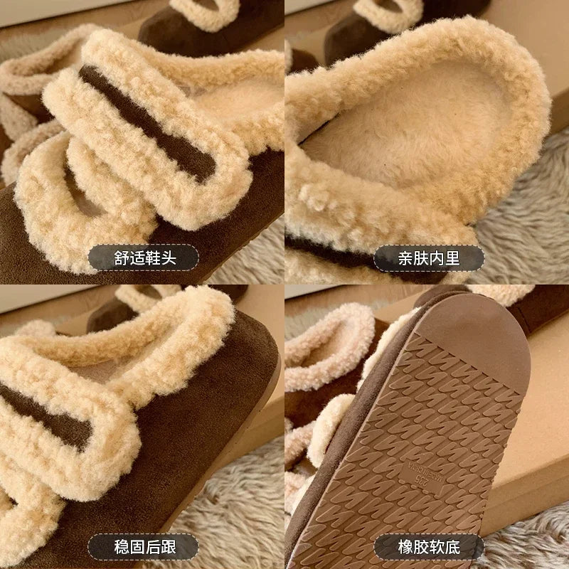 Women Casual Slippers 2025 Winter Fashion Bootie Soft Sole Home