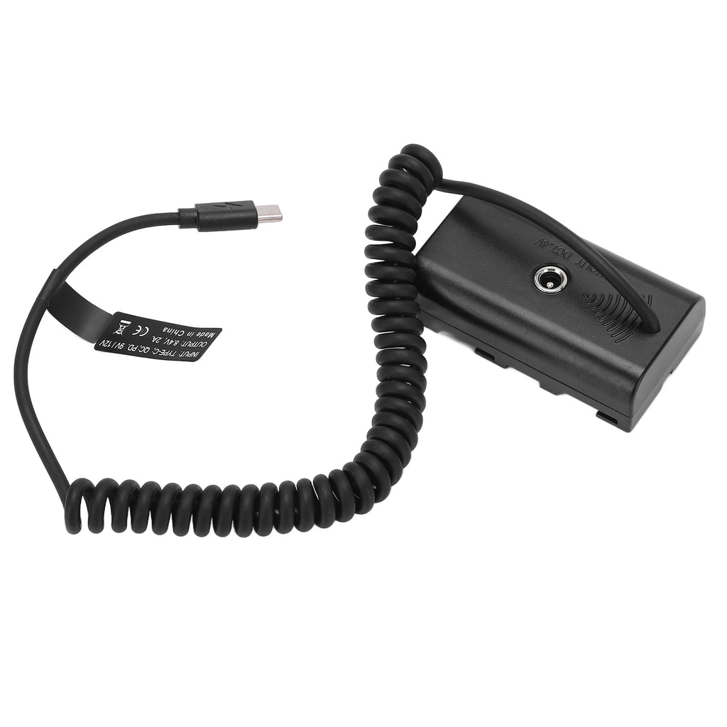 Spring Cable Dummy Battery C NP F550 Power Adapter Monitor Fill Light