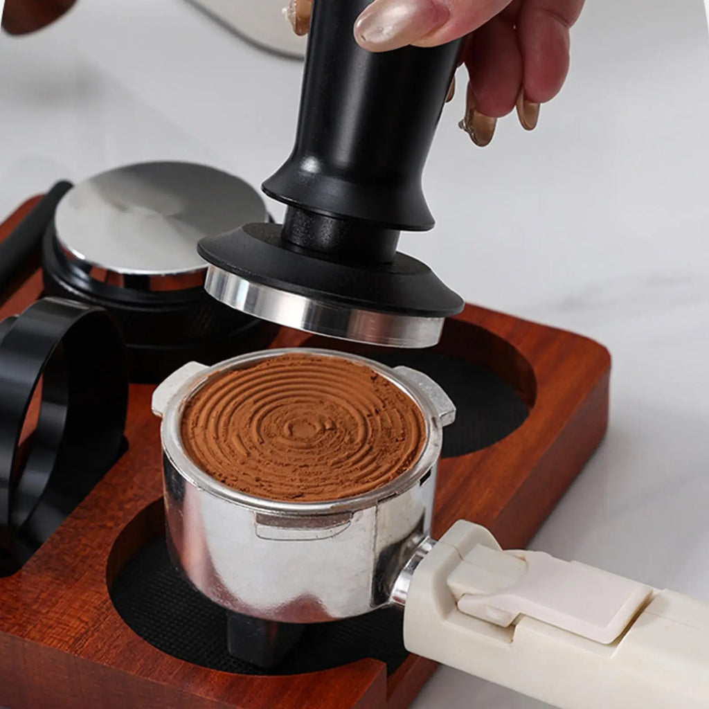 Coffee Tamper Set 7 Pieces Professional Ergonomic Anti-Slip Coffee Distributor Accessories Kit for Home Kitchen Studio Bar Zpaxo
