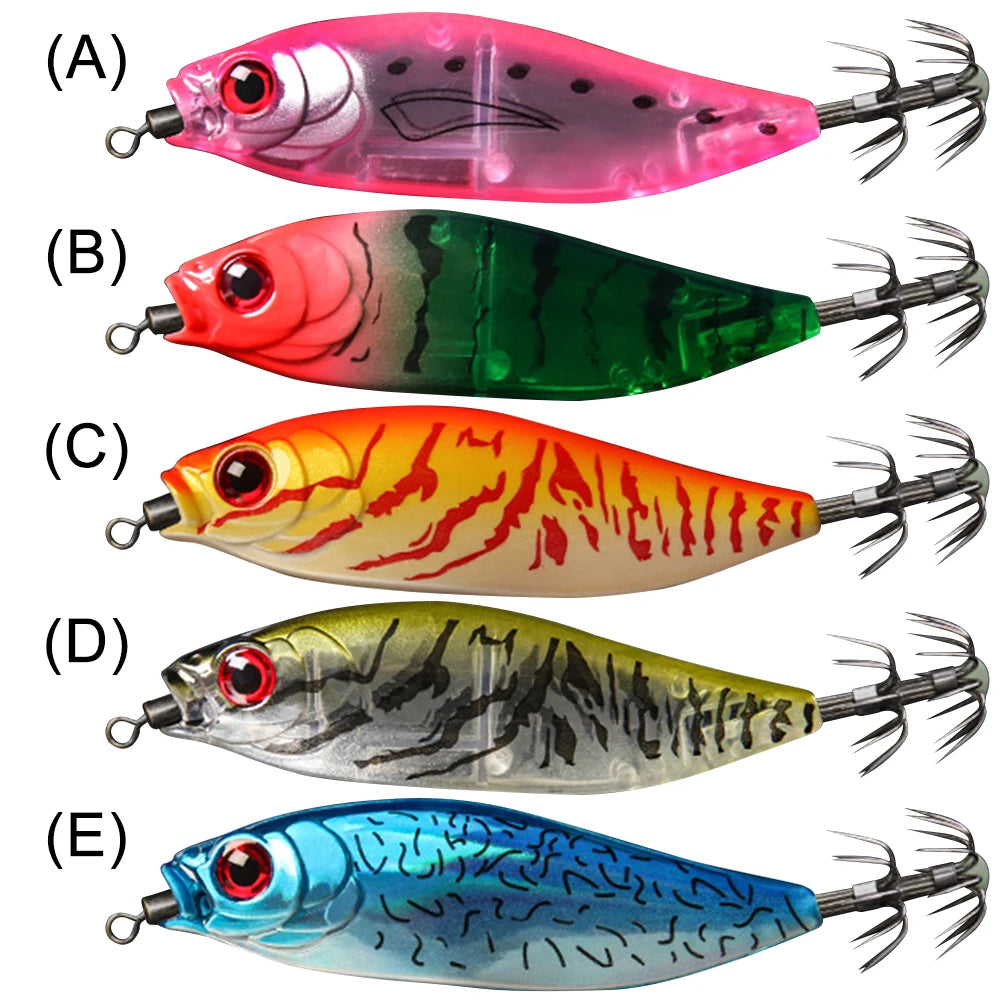 Squid Jig Artificial Bait Sea Fishing Lure Hard Webfoot Octopus EGI