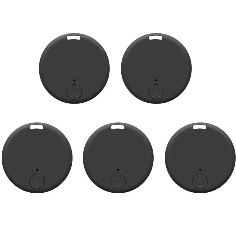 Bluetooth 5 0 Mini GPS Tracker Anti-lost Device Pet Kid Wallet Bag Zpaxo 5pcs Black