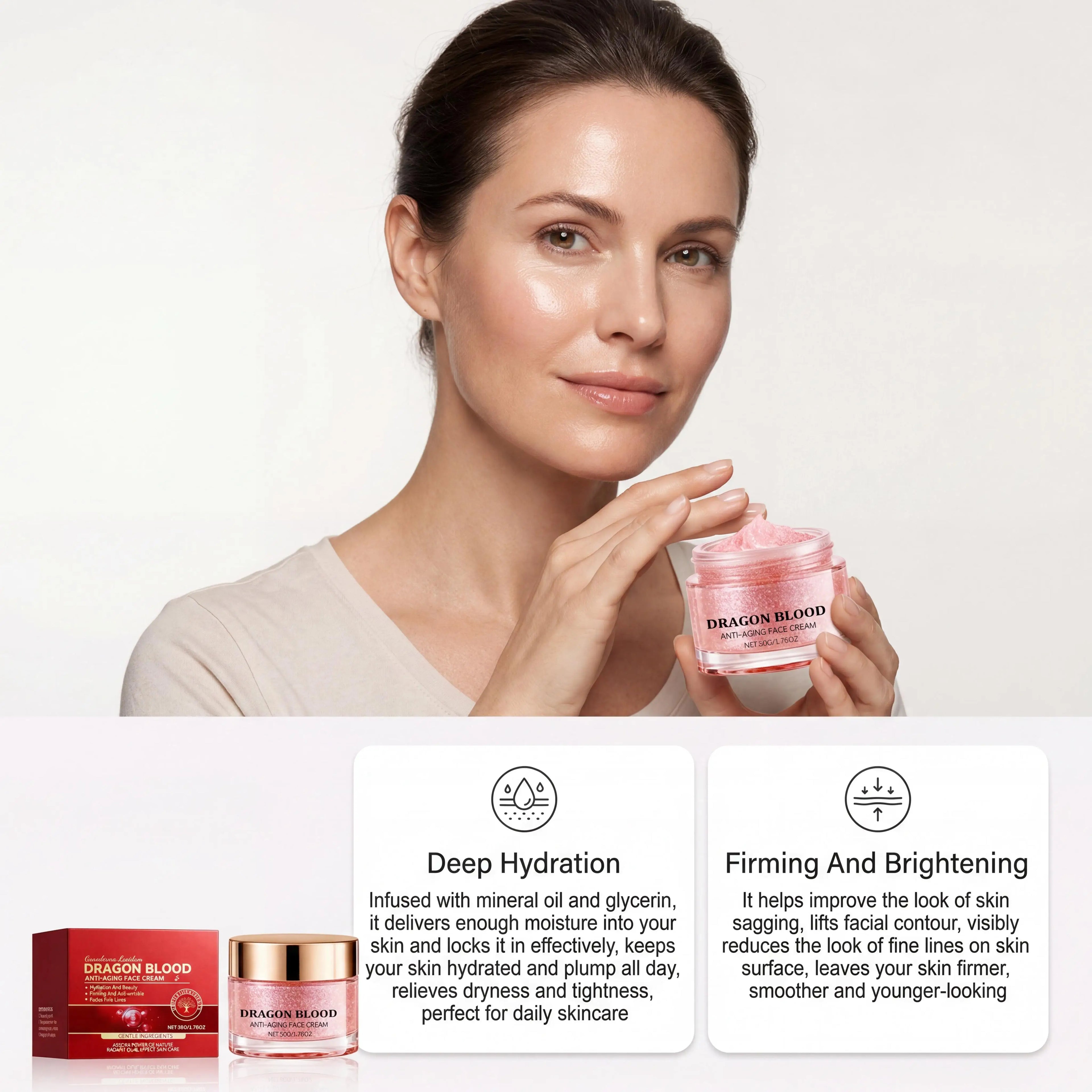 Dragon Blood Retinol Face Cream – Brightening & Firming 50g Anti-Aging Face Cream Zpaxo